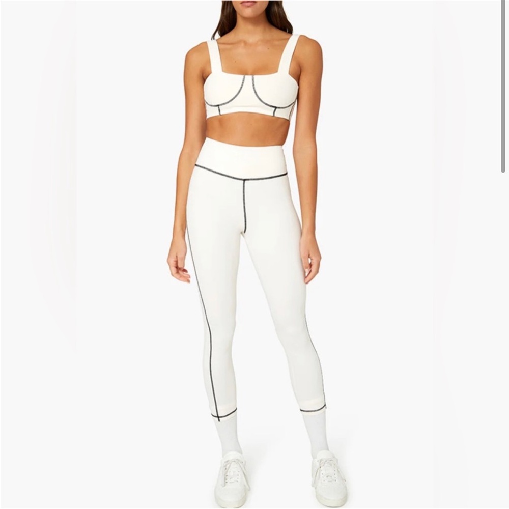 Weworewhat Corset Leggings White and Black Size M